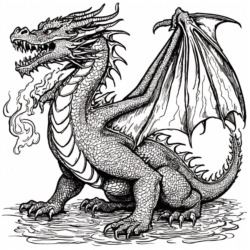 30 Printable Dragon Coloring Pages